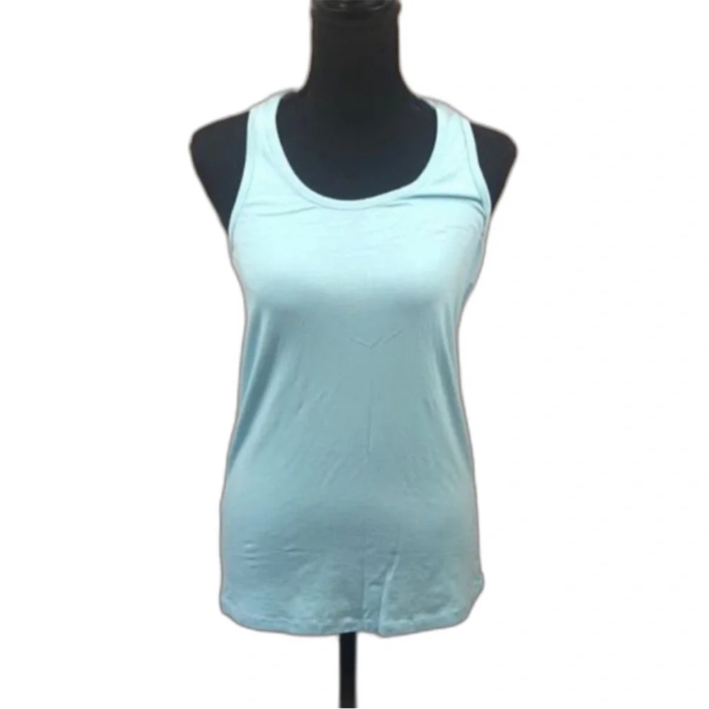 ALO Yoga Women's Light Blue Racerback Tank Top